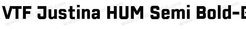 VTF Justina HUM Semi Bold字体转换